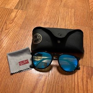 Ray-Ban Erika Color Mix Sunglasses in Blue Mirrored.